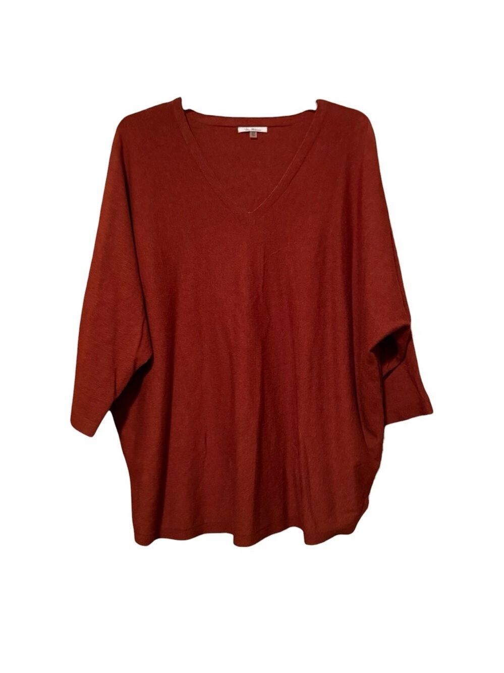 Milano Rust V Neck Sweater